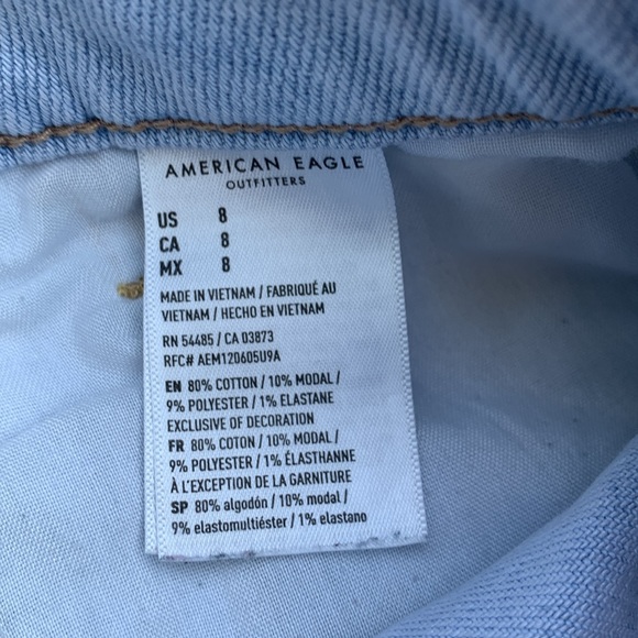 American Eagle Mom Shorts SZ 8 Jean stretch - Picture 3 of 4